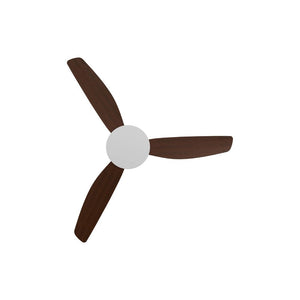 Without Light Condor DC Ceiling Fan White with Koa Blades - No Light