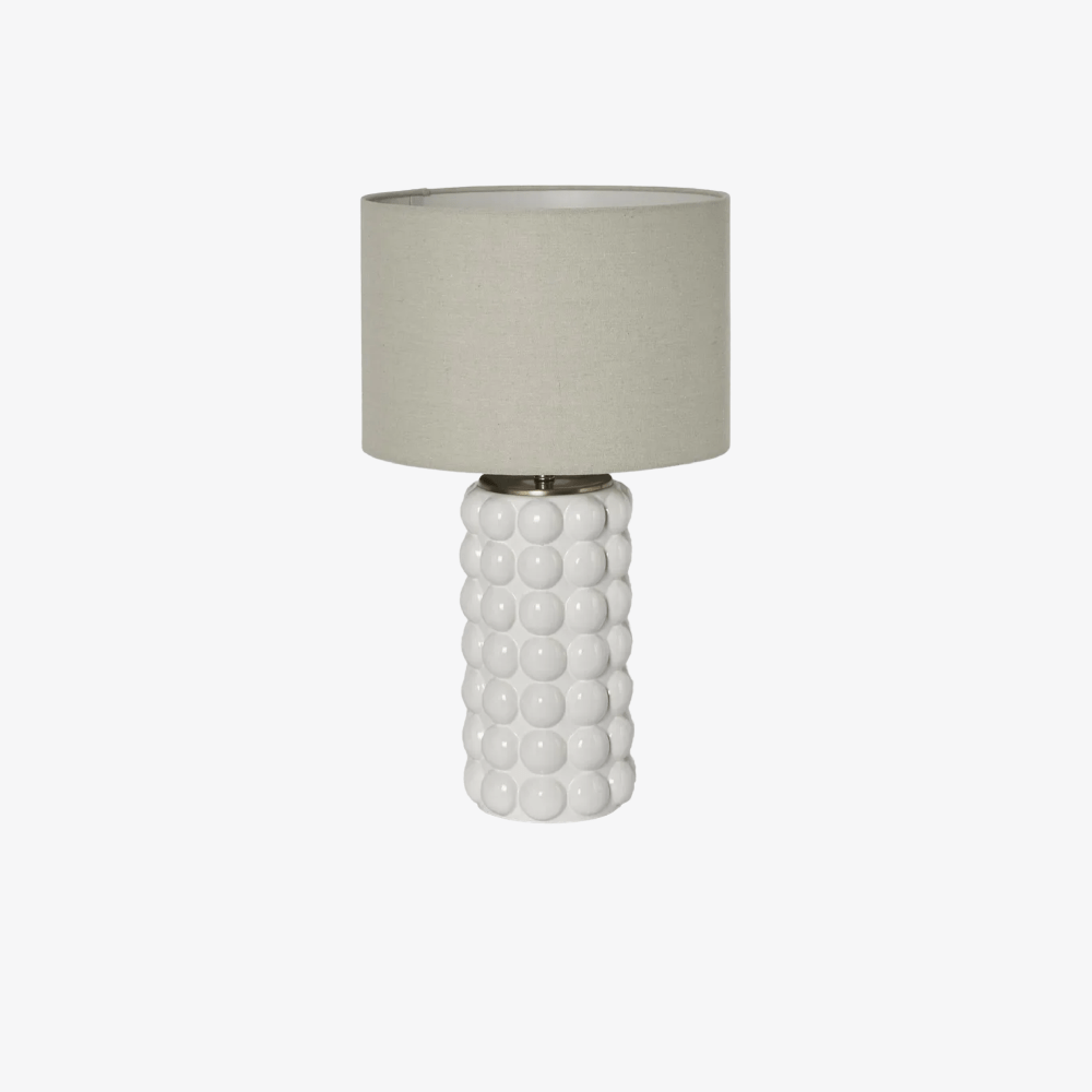 Table Lamps CONDOTTI WHITE TABLE LAMP & SHADE