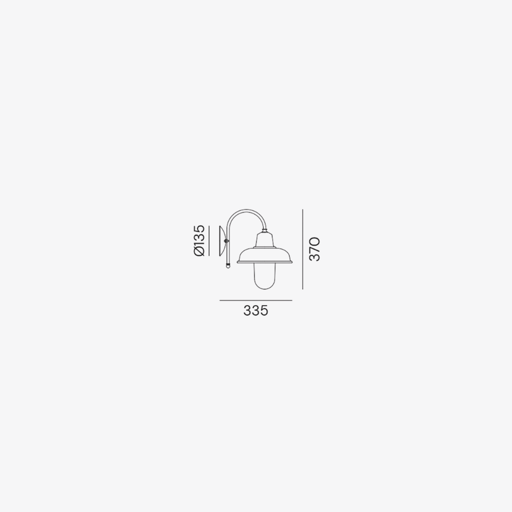 Interior Wall Light / Sconce Contrada Curve Indoor Wall Light