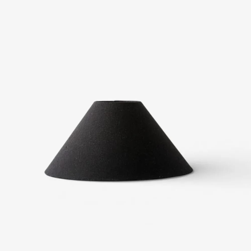 Lamp Shades Coolie Linen Shade Black 35cm