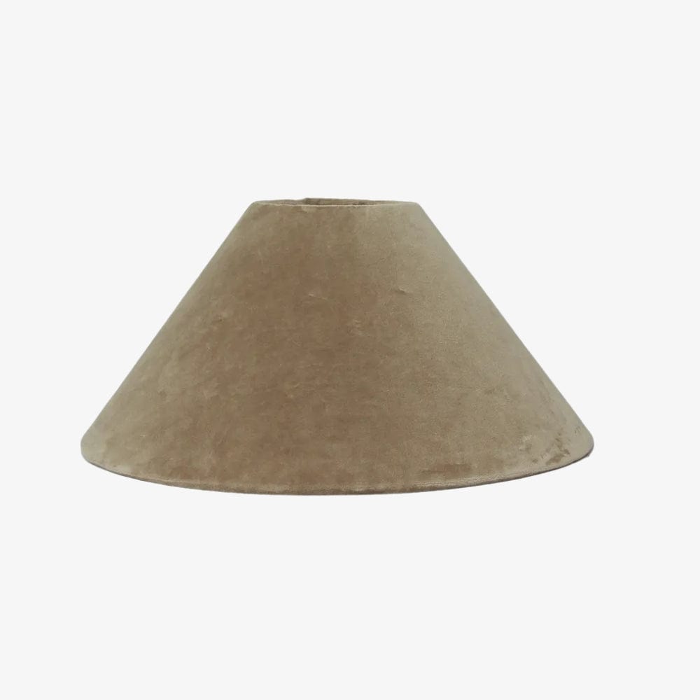 Lamp Shades Coolie Velvet Shade Beige 35cm