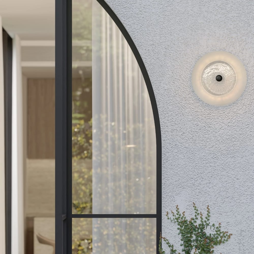 Exterior Wall Light Coral Dome Wall Light