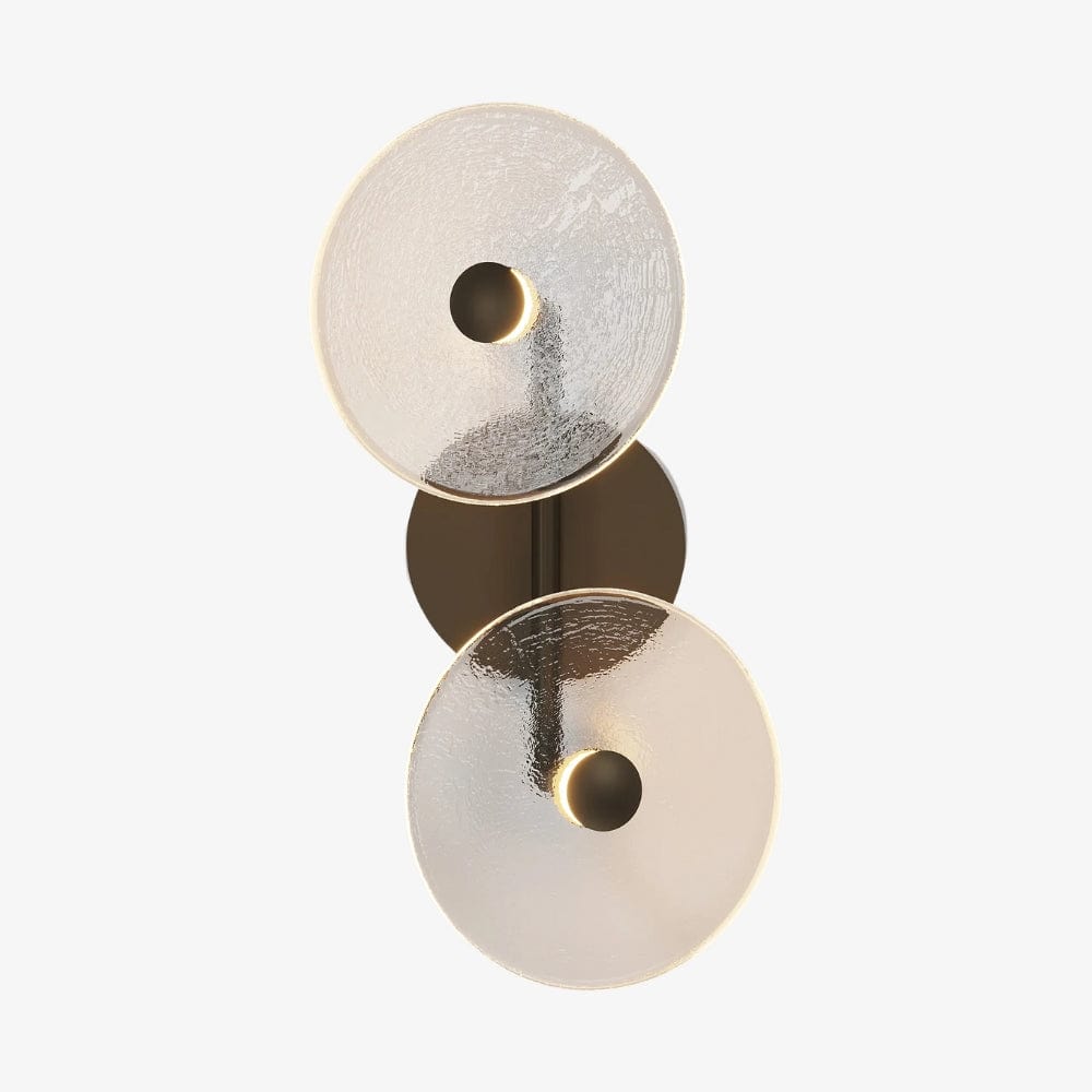 Exterior Wall Light Coral Duo Rod (Off-Centered) Wall Sconce