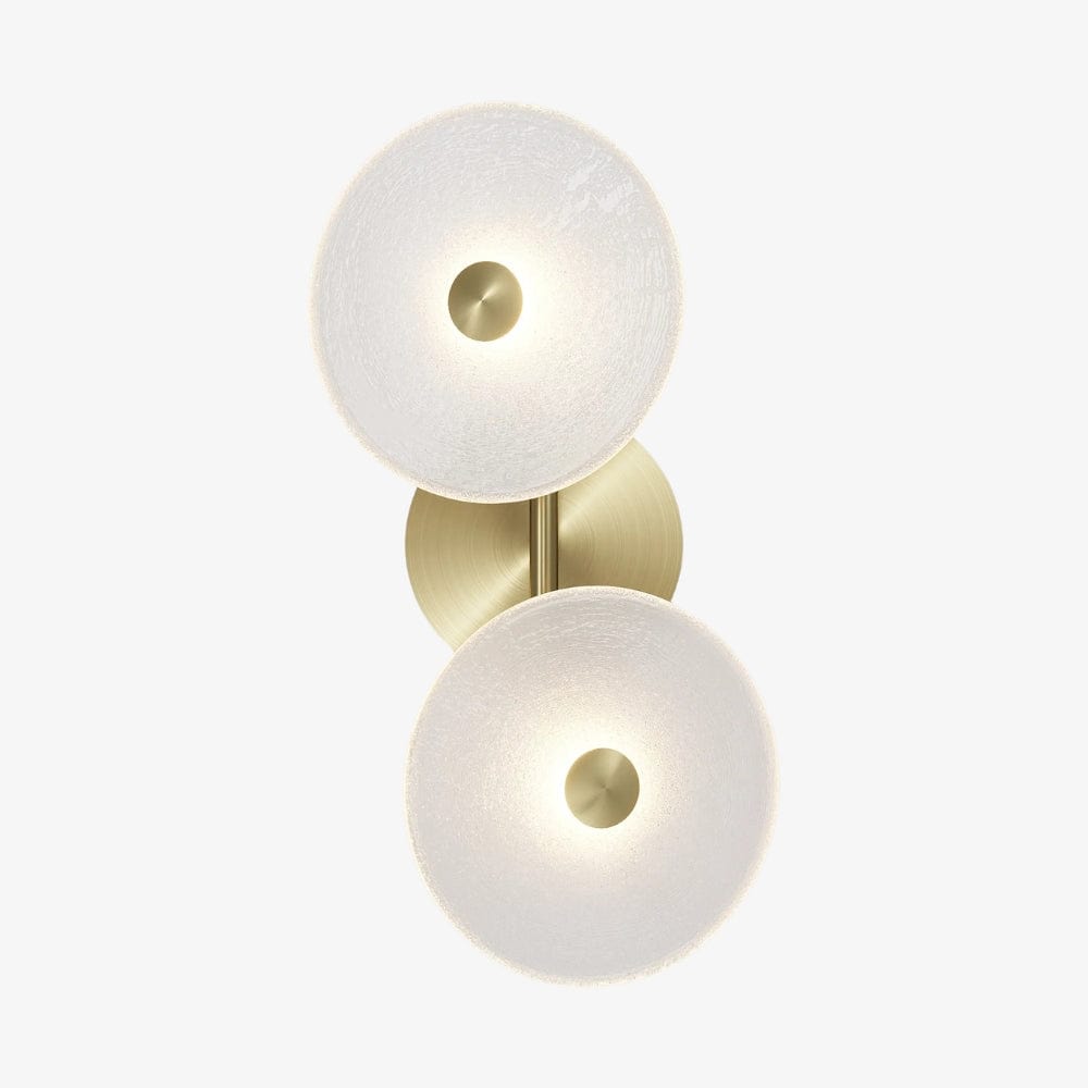 Exterior Wall Light Coral Duo Rod (Off-Centered) Wall Sconce