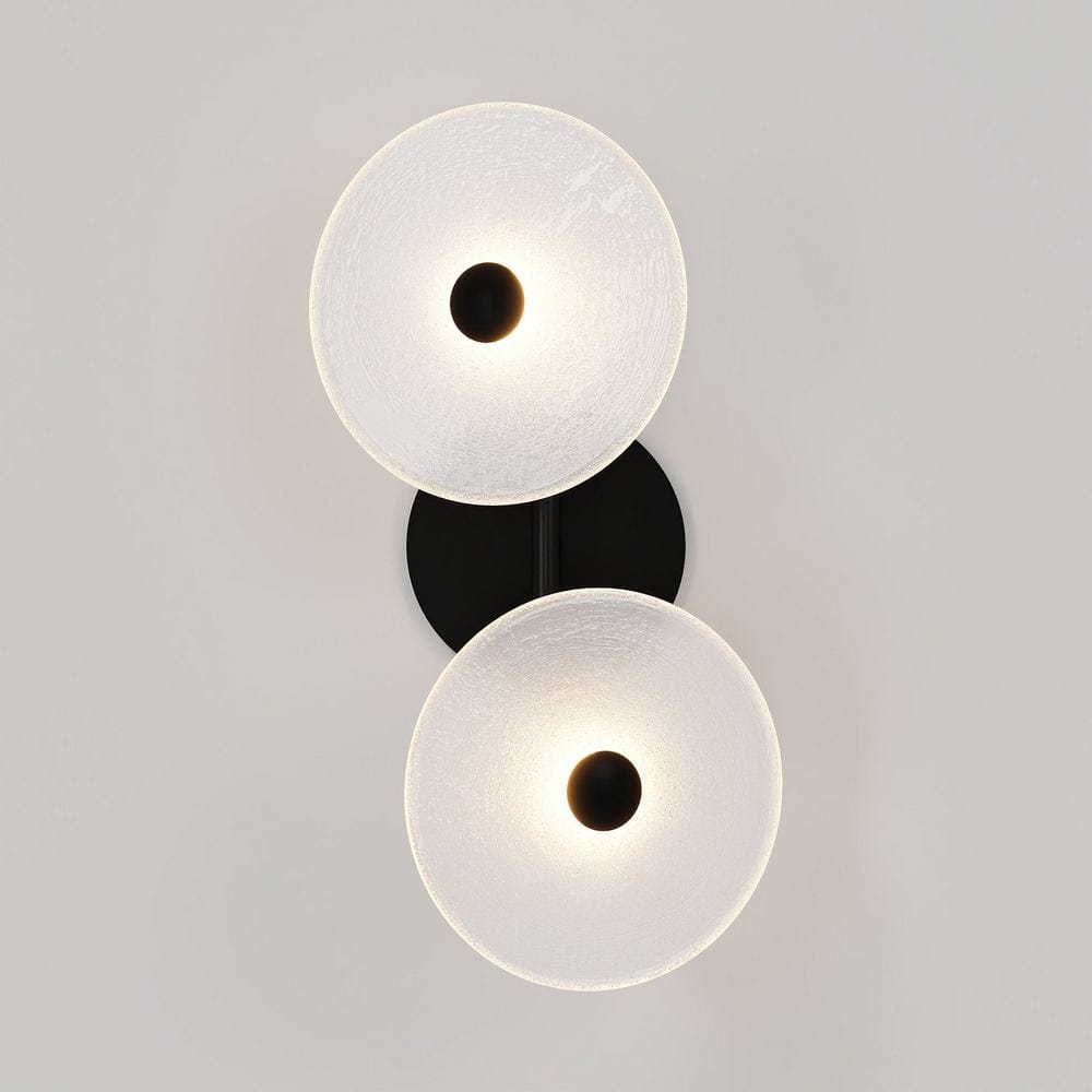 Exterior Wall Light Coral Duo Rod (Off-Centered) Wall Sconce