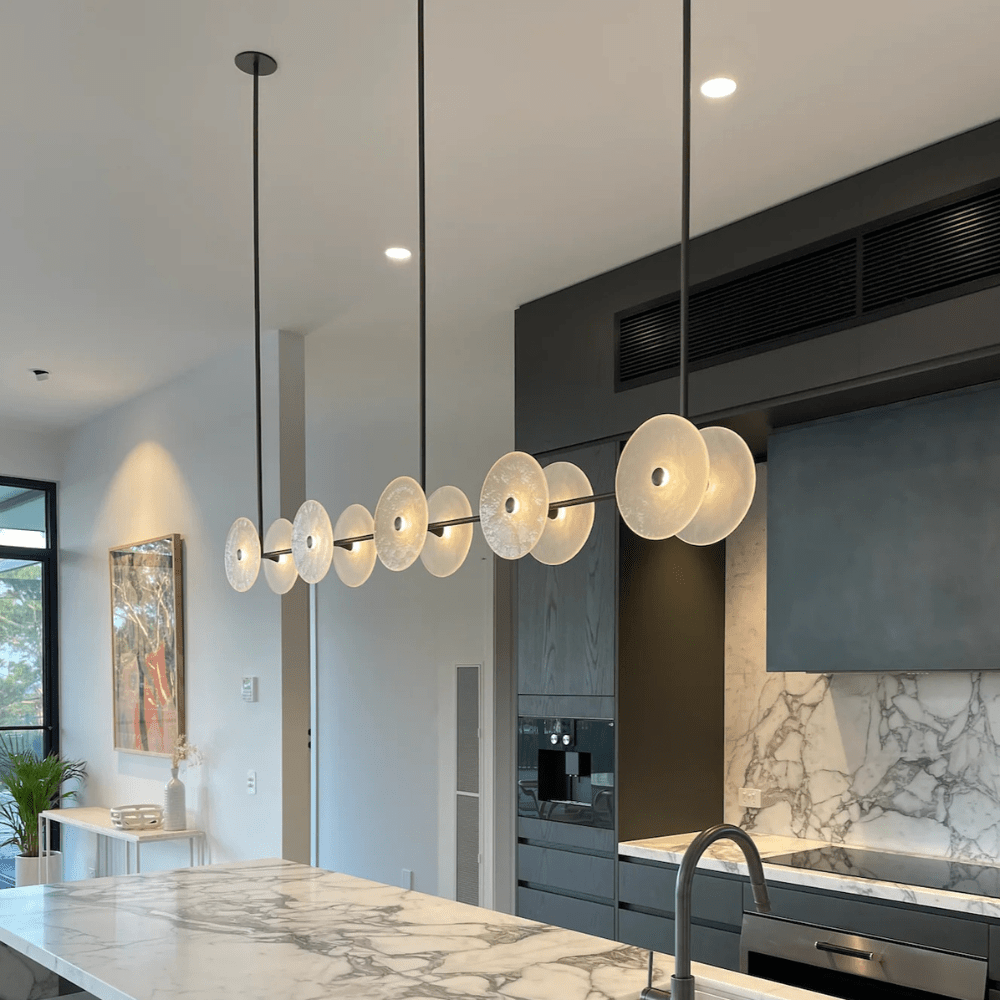 Linear Pendant Coral Linear Rod 10 Lights Pendant