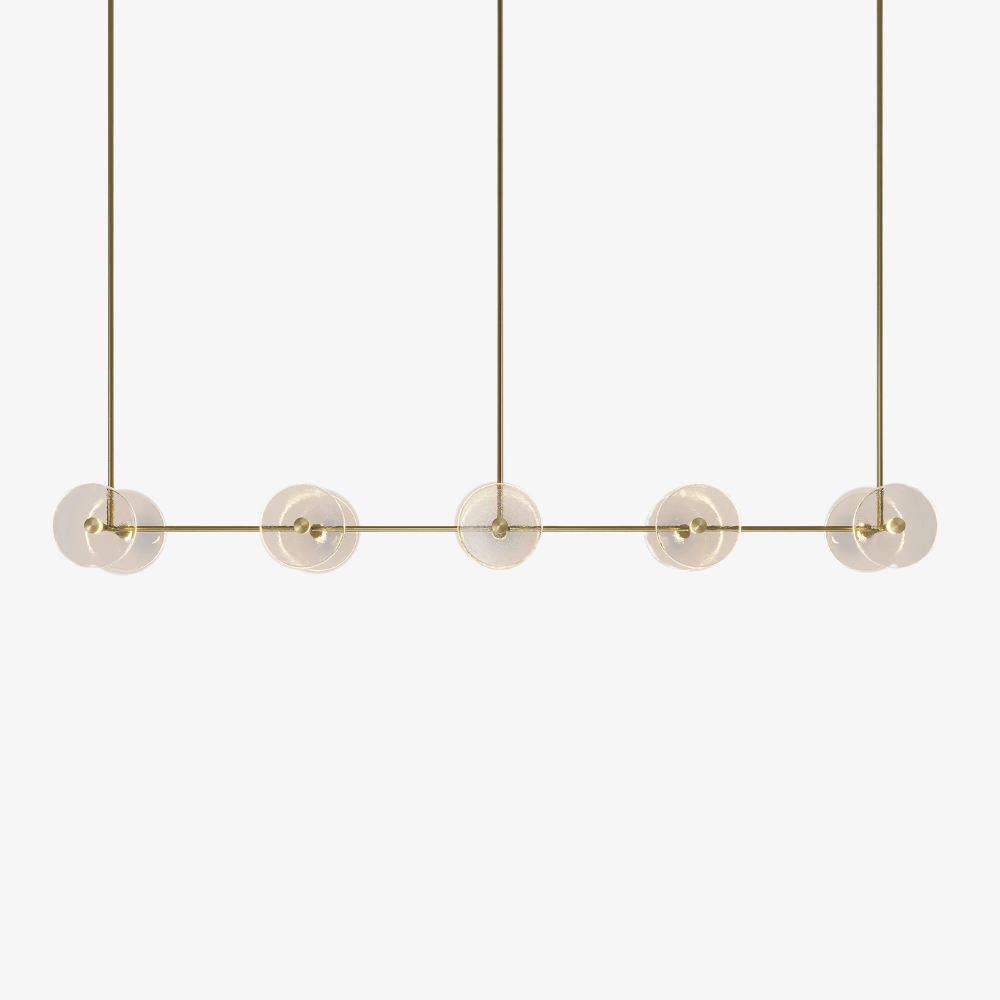 Linear Pendant Coral Linear Rod 10 Lights Pendant