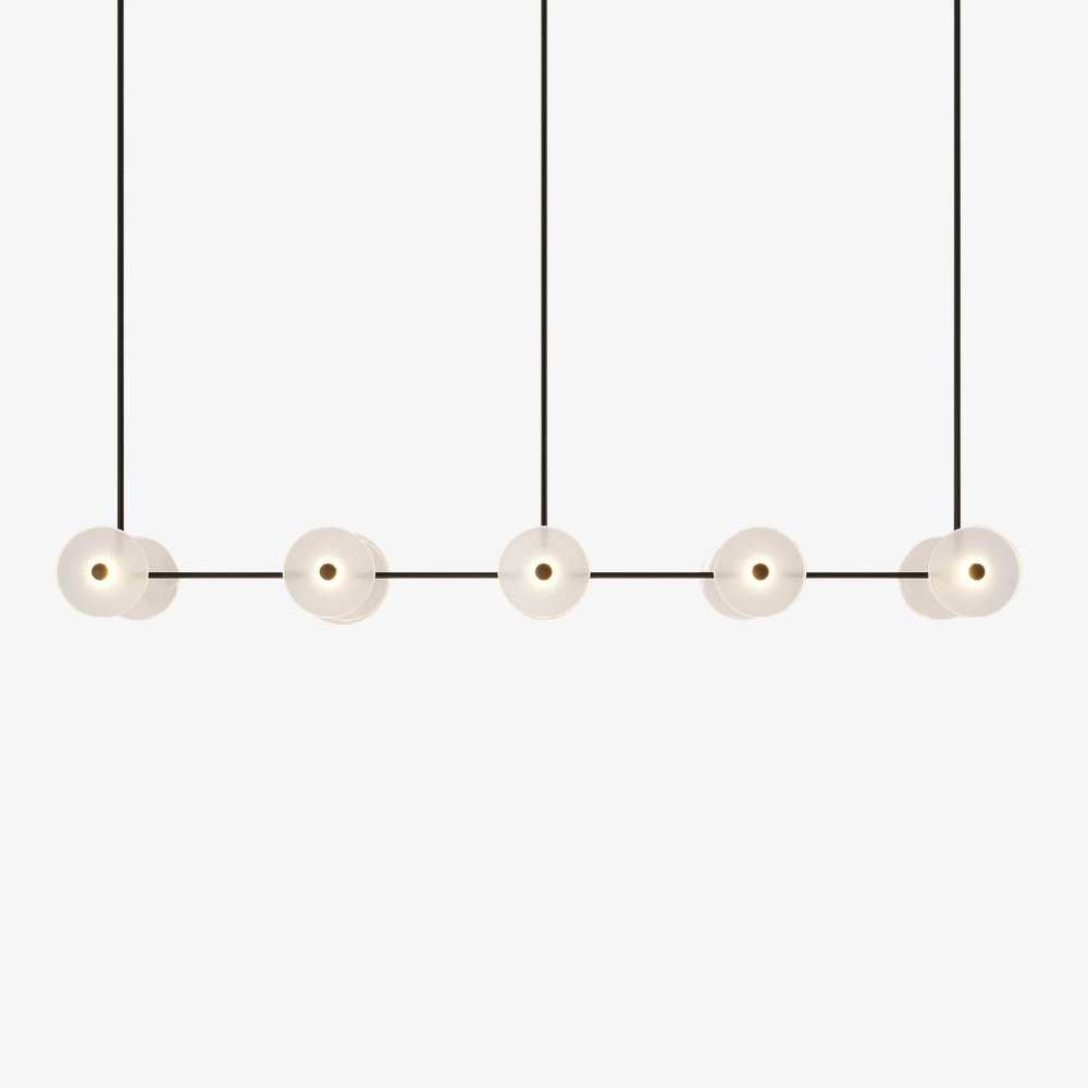 Linear Pendant Coral Linear Rod 10 Lights Pendant
