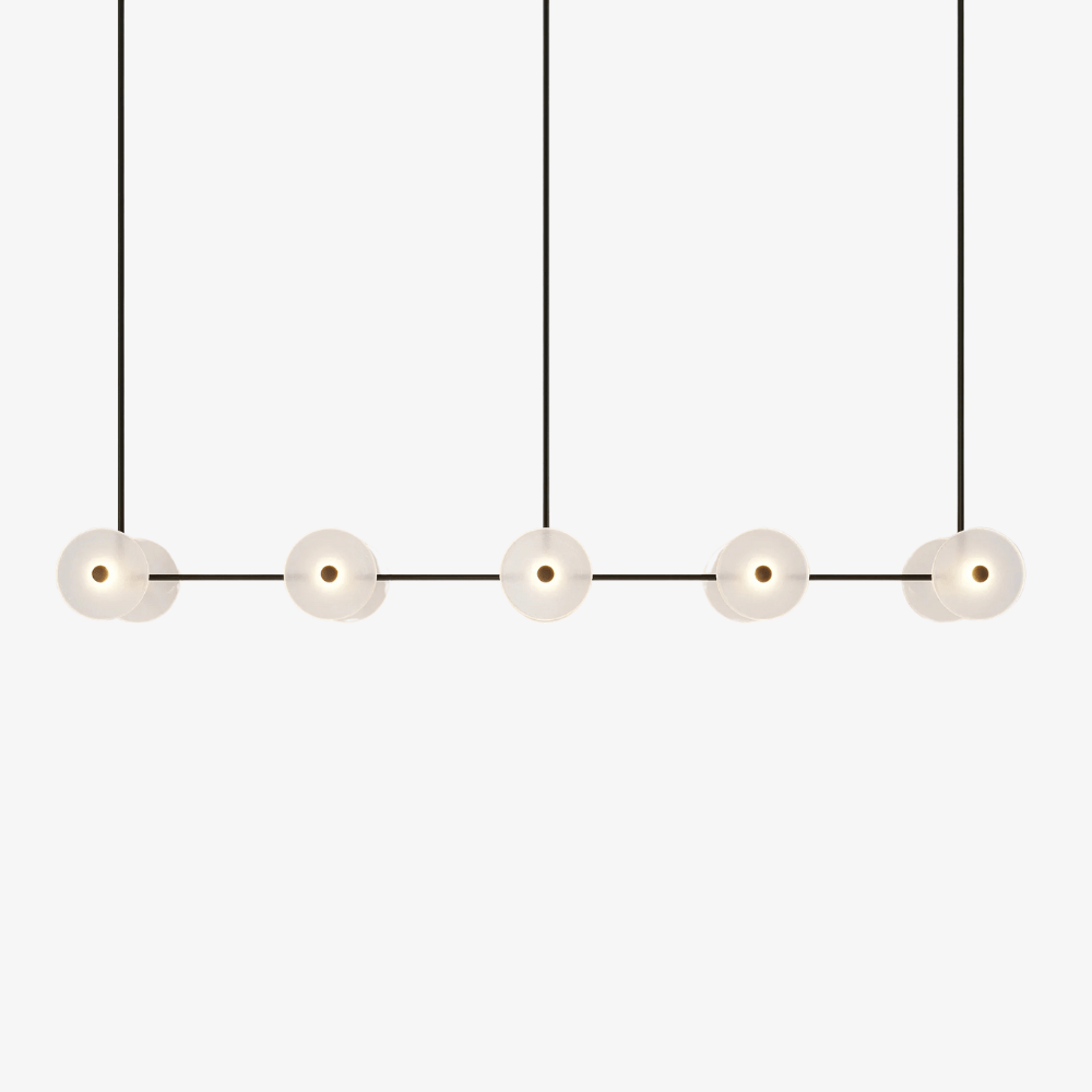 Linear Pendant Coral Linear Rod 10 Lights Pendant