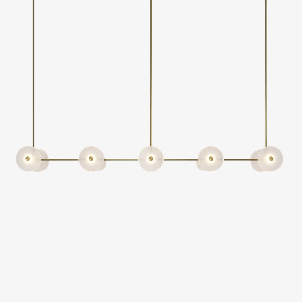 Linear Pendant Coral Linear Rod 10 Lights Pendant