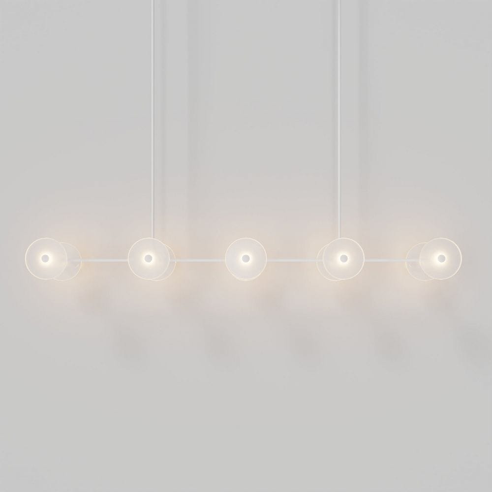 Linear Pendant Coral Linear Rod 10 Lights Pendant