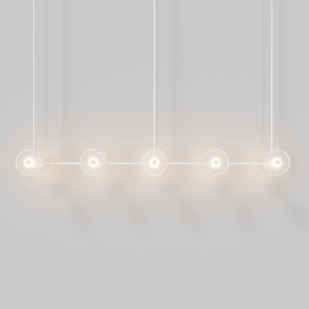 Linear Pendant Coral Linear Rod 10 Lights Pendant