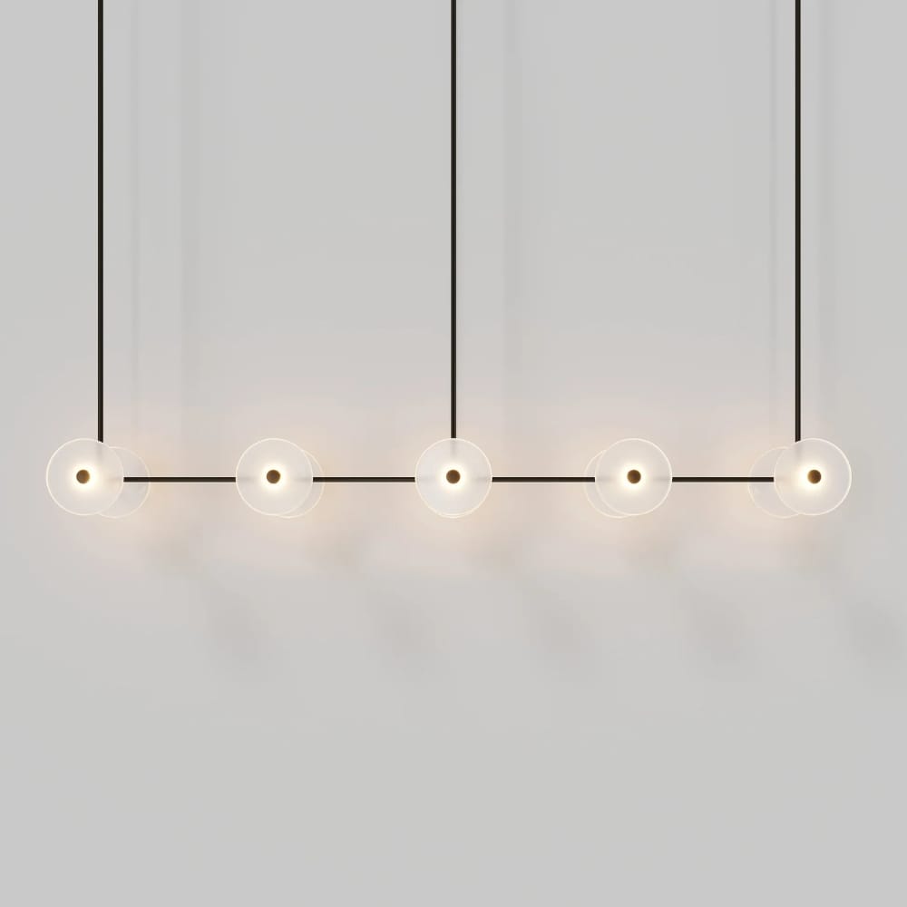Linear Pendant Coral Linear Rod 10 Lights Pendant