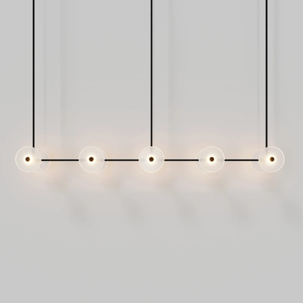 Linear Pendant Coral Linear Rod 10 Lights Pendant