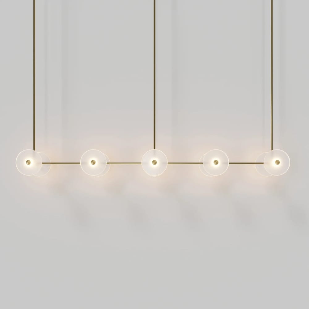 Linear Pendant Coral Linear Rod 10 Lights Pendant
