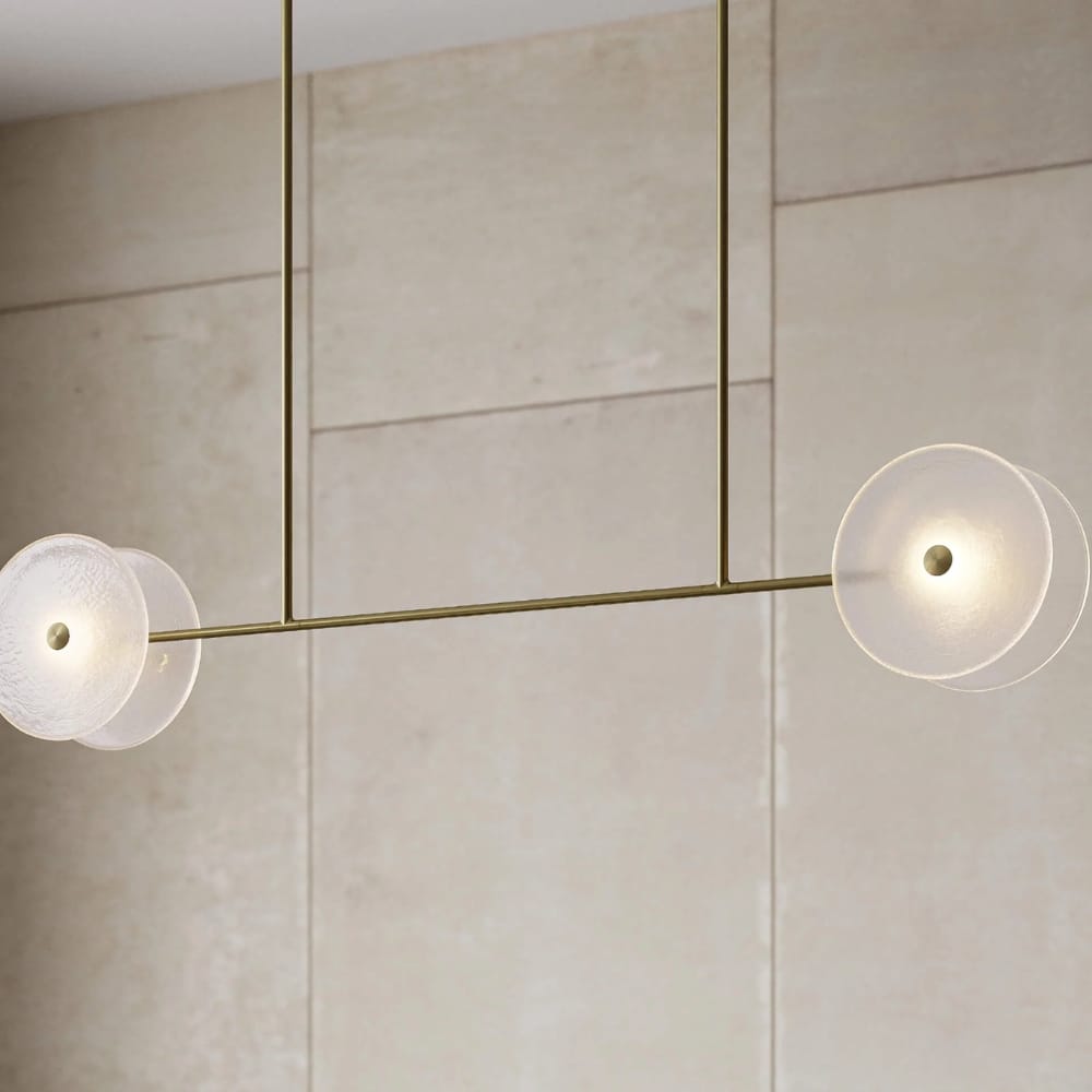 Interior Pendant Coral Linear Rod 4 Light Pendant