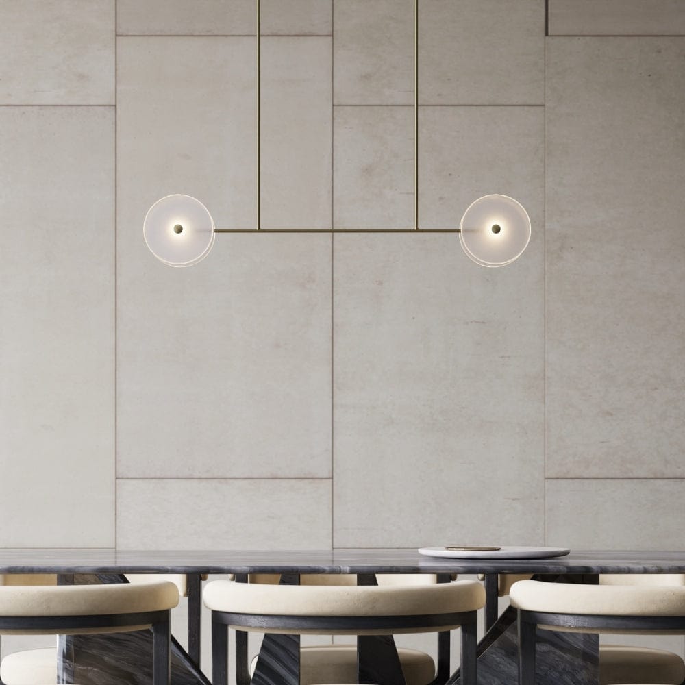 Interior Pendant Coral Linear Rod 4 Pendant
