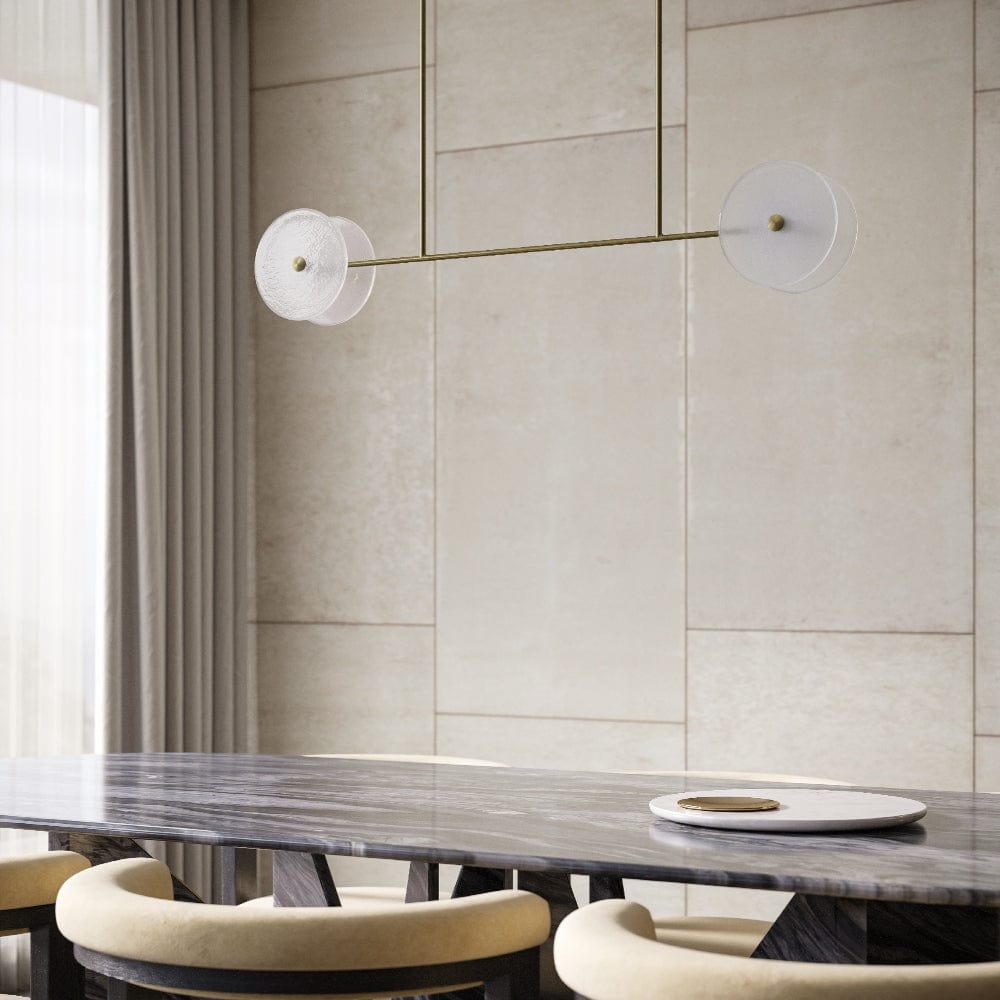 Interior Pendant Coral Linear Rod 4 Pendant