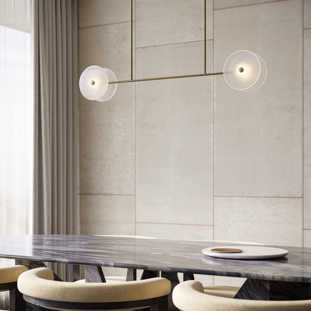 Interior Pendant Coral Linear Rod 4 Pendant