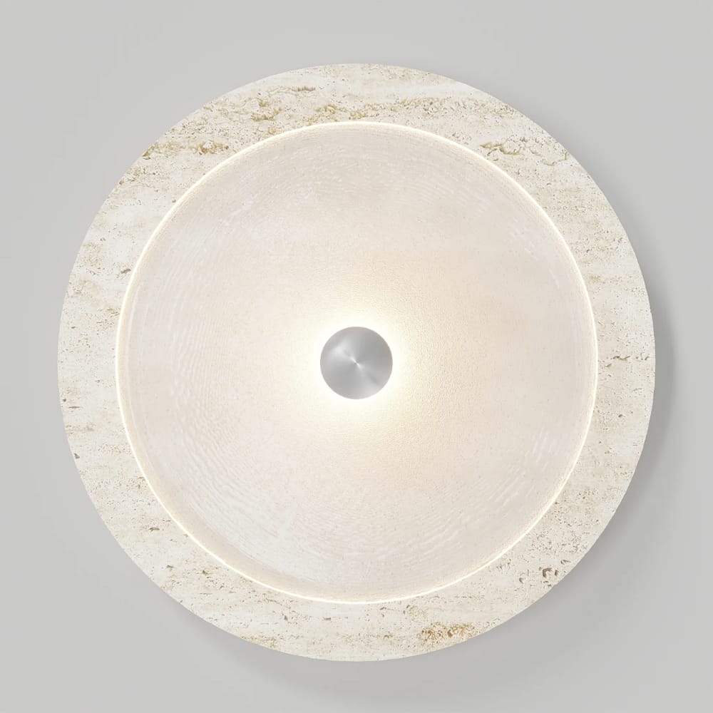 Interior Wall Light / Sconce Coral Travertine Wall Light