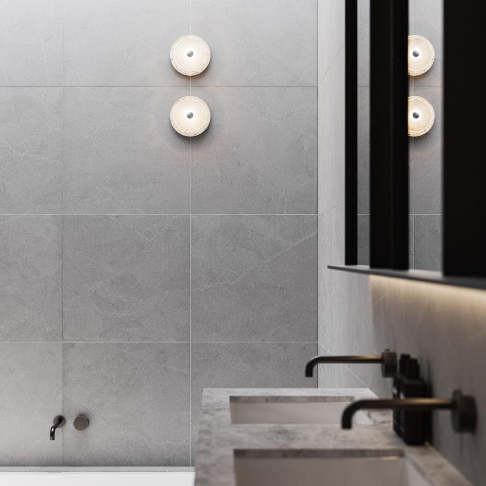 Interior Wall Light / Sconce Coral Travertine Wall Light