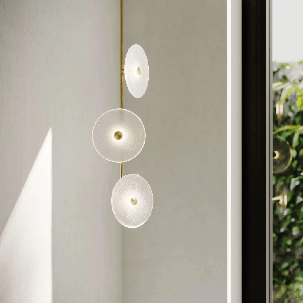 Exterior Pendant Coral Trio - Pendant Light Off Centered