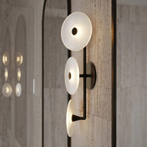 Interior Wall Light / Sconce Coral Trio Rod (Off-Centered) Wall Sconce
