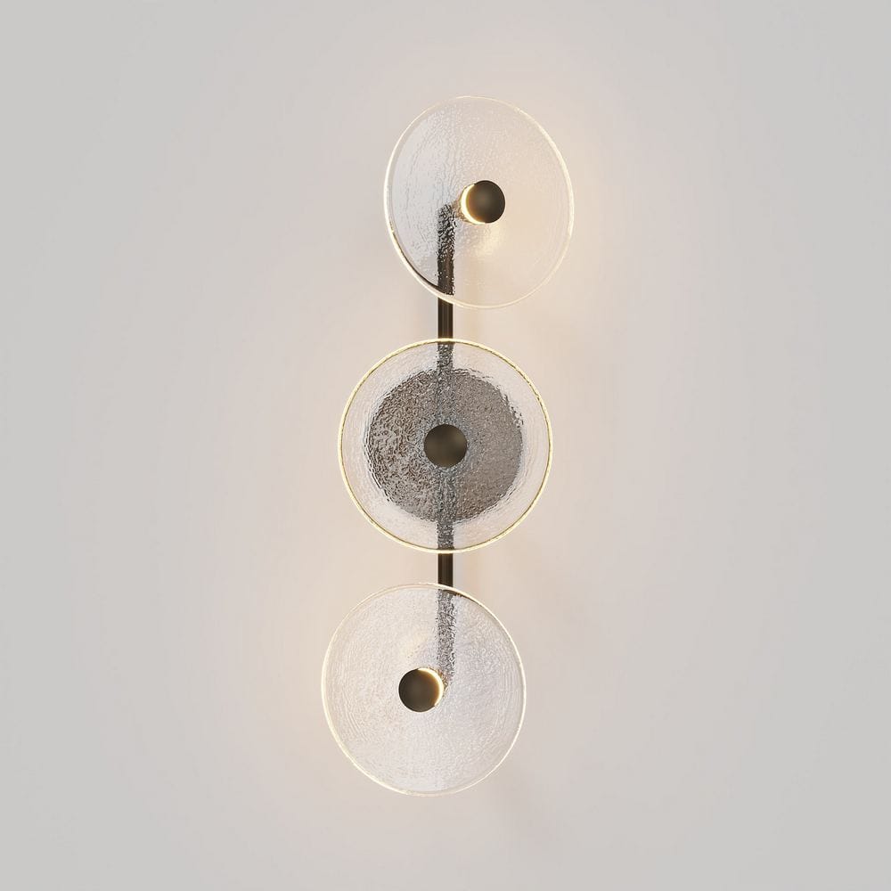 Interior Wall Light / Sconce Coral Trio Rod (Off-Centered) Wall Sconce