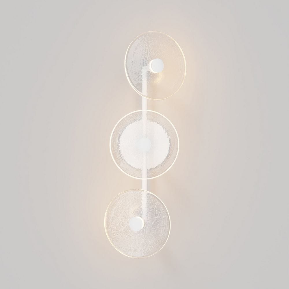 Interior Wall Light / Sconce Coral Trio Rod (Off-Centered) Wall Sconce