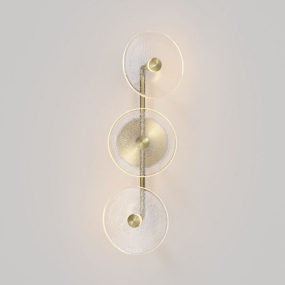 Interior Wall Light / Sconce Coral Trio Rod (Off-Centered) Wall Sconce