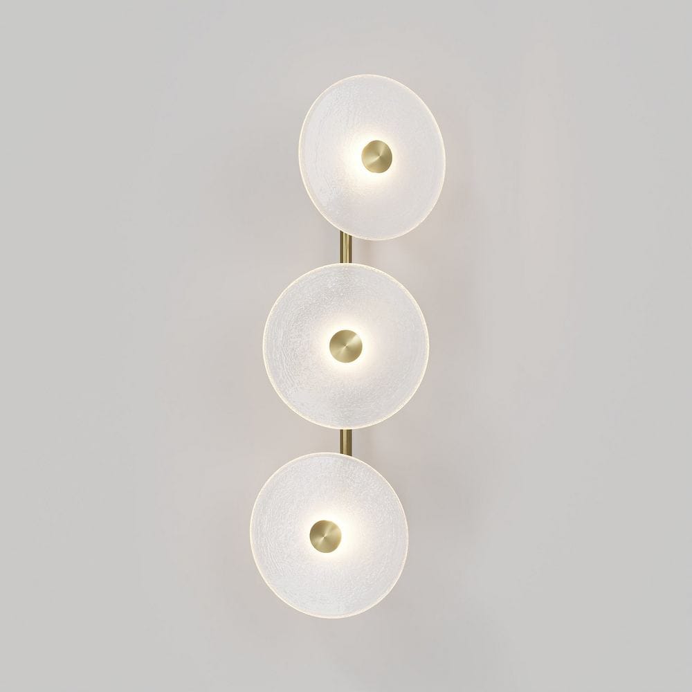Interior Wall Light / Sconce Coral Trio Rod (Off-Centered) Wall Sconce