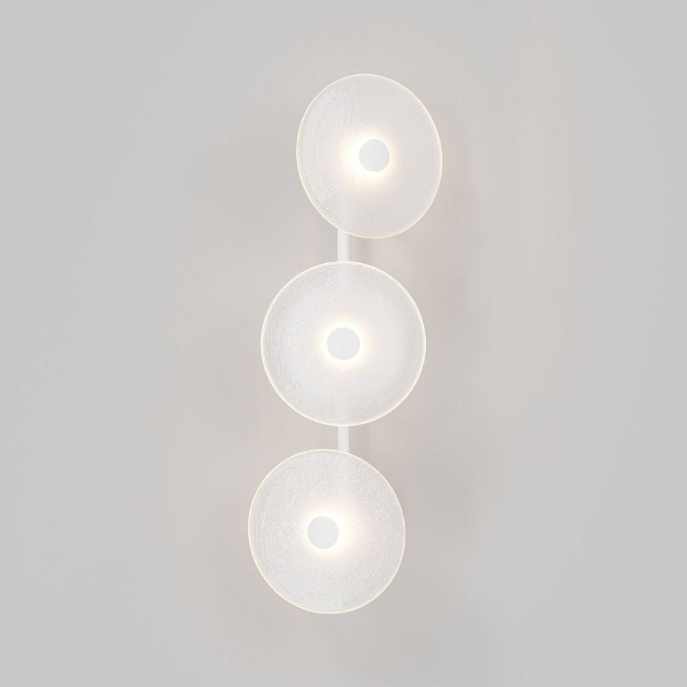 Interior Wall Light / Sconce Coral Trio Rod (Off-Centered) Wall Sconce