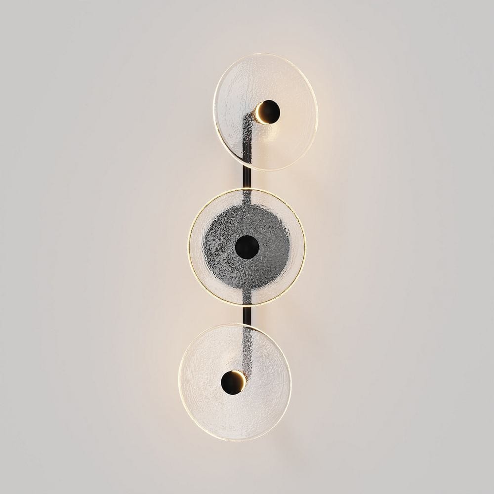Interior Wall Light / Sconce Coral Trio Rod (Off-Centered) Wall Sconce