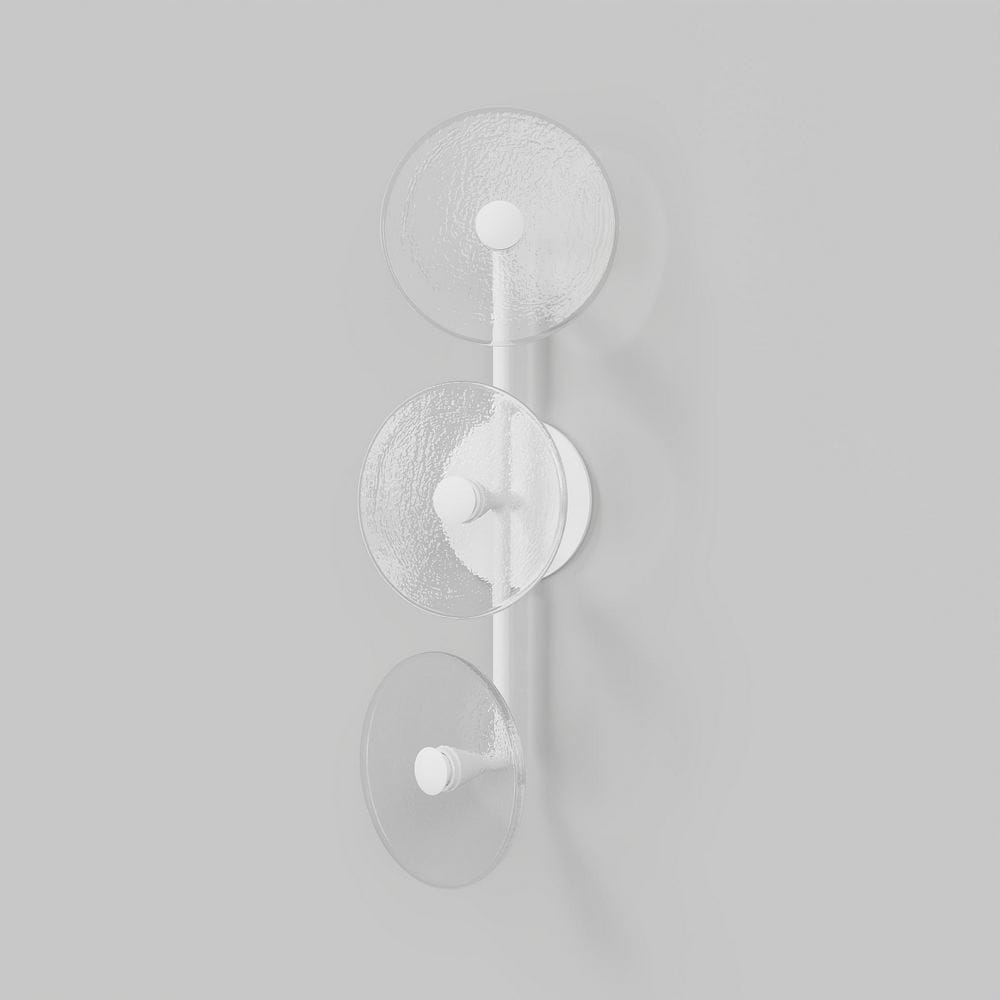 Interior Wall Light / Sconce Coral Trio Rod (Off-Centered) Wall Sconce