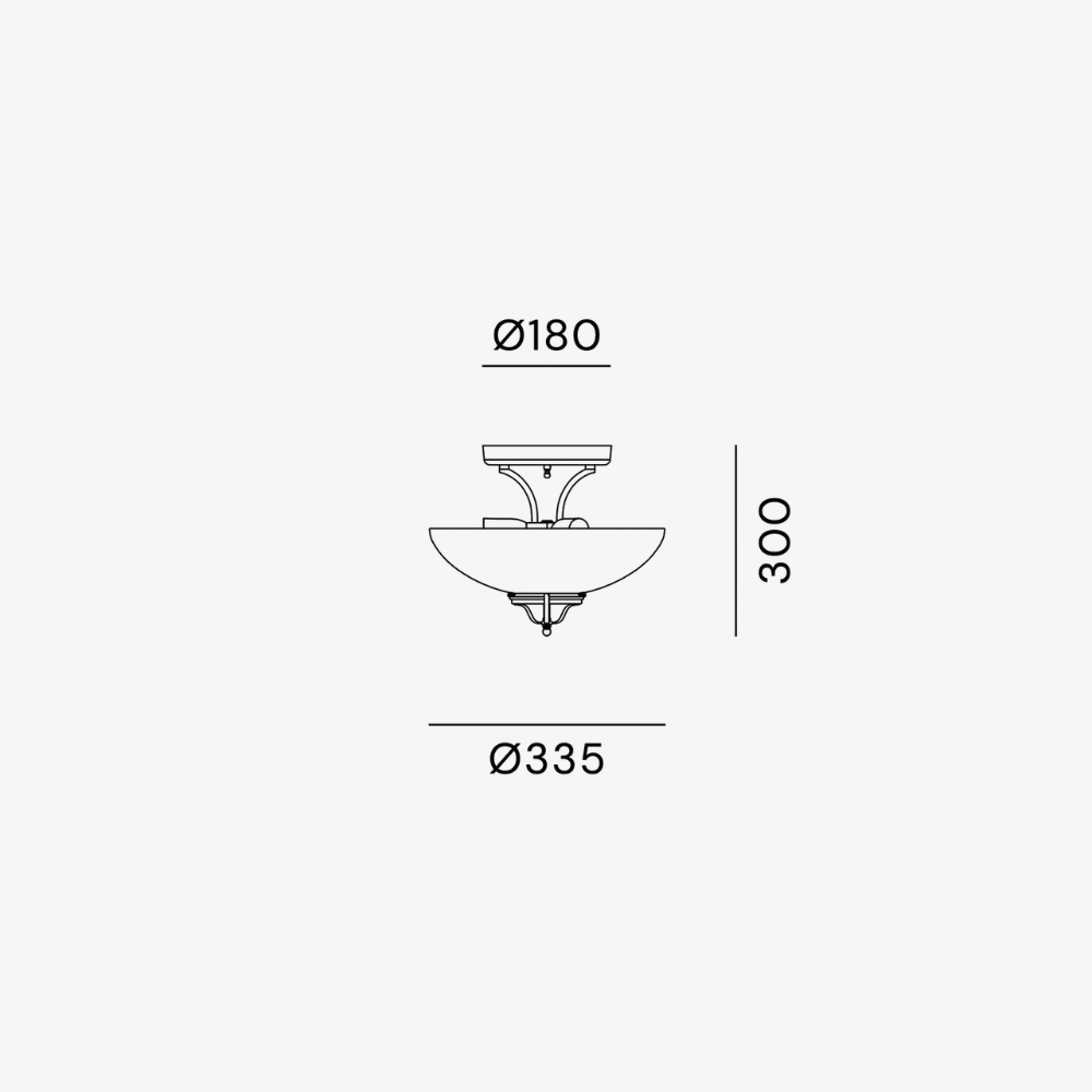 Interior Wall Light / Sconce Country Curve Ceiling Light