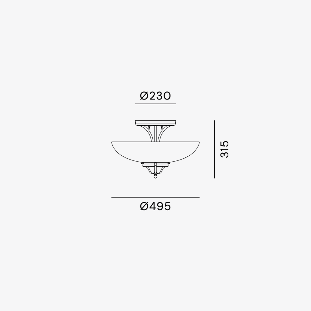 Interior Wall Light / Sconce Country Curve Ceiling Light