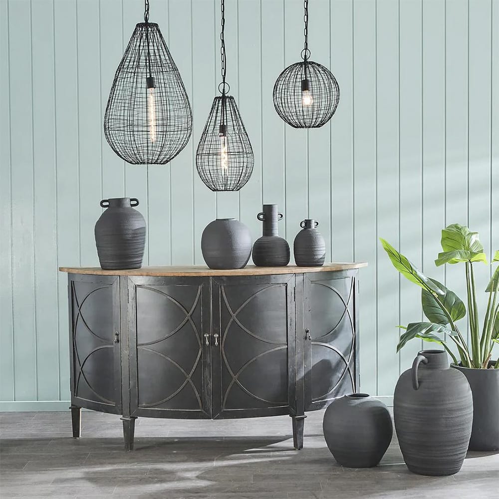 Interior Pendant Cray Ball Ceiling Pendant Small Black (Excess Stock)