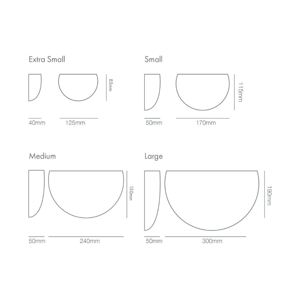 Interior Wall Light / Sconce Crescent - Sconce - Extra Small