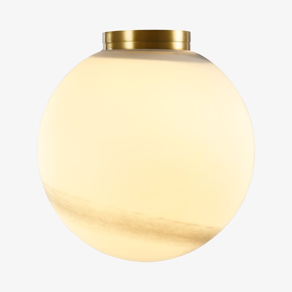 Interior Wall Light / Sconce Crest Alabaster Glass Orb Wall Light