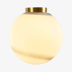 Interior Wall Light / Sconce Crest Alabaster Glass Orb Wall Light