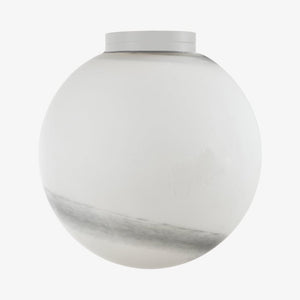 Interior Wall Light / Sconce Crest Alabaster Glass Orb Wall Light