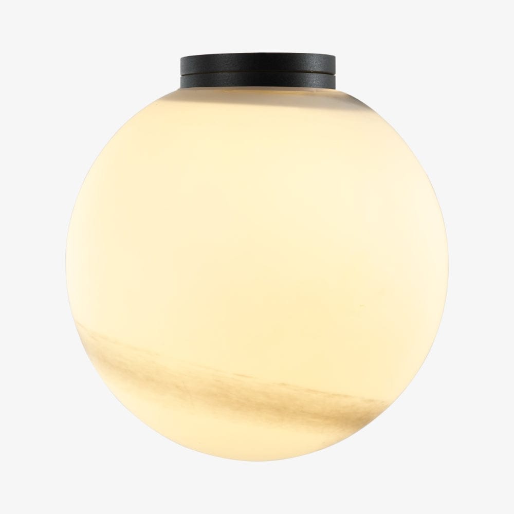 Interior Wall Light / Sconce Crest Alabaster Glass Orb Wall Light