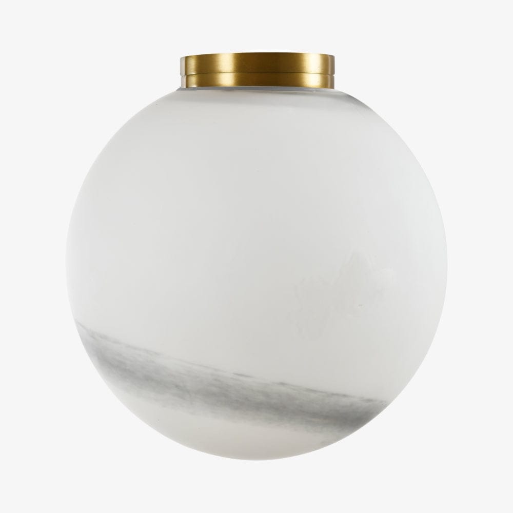 Interior Wall Light / Sconce Crest Alabaster Glass Orb Wall Light