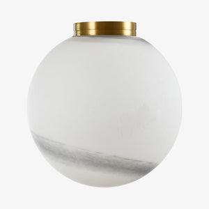 Interior Wall Light / Sconce Crest Alabaster Glass Orb Wall Light