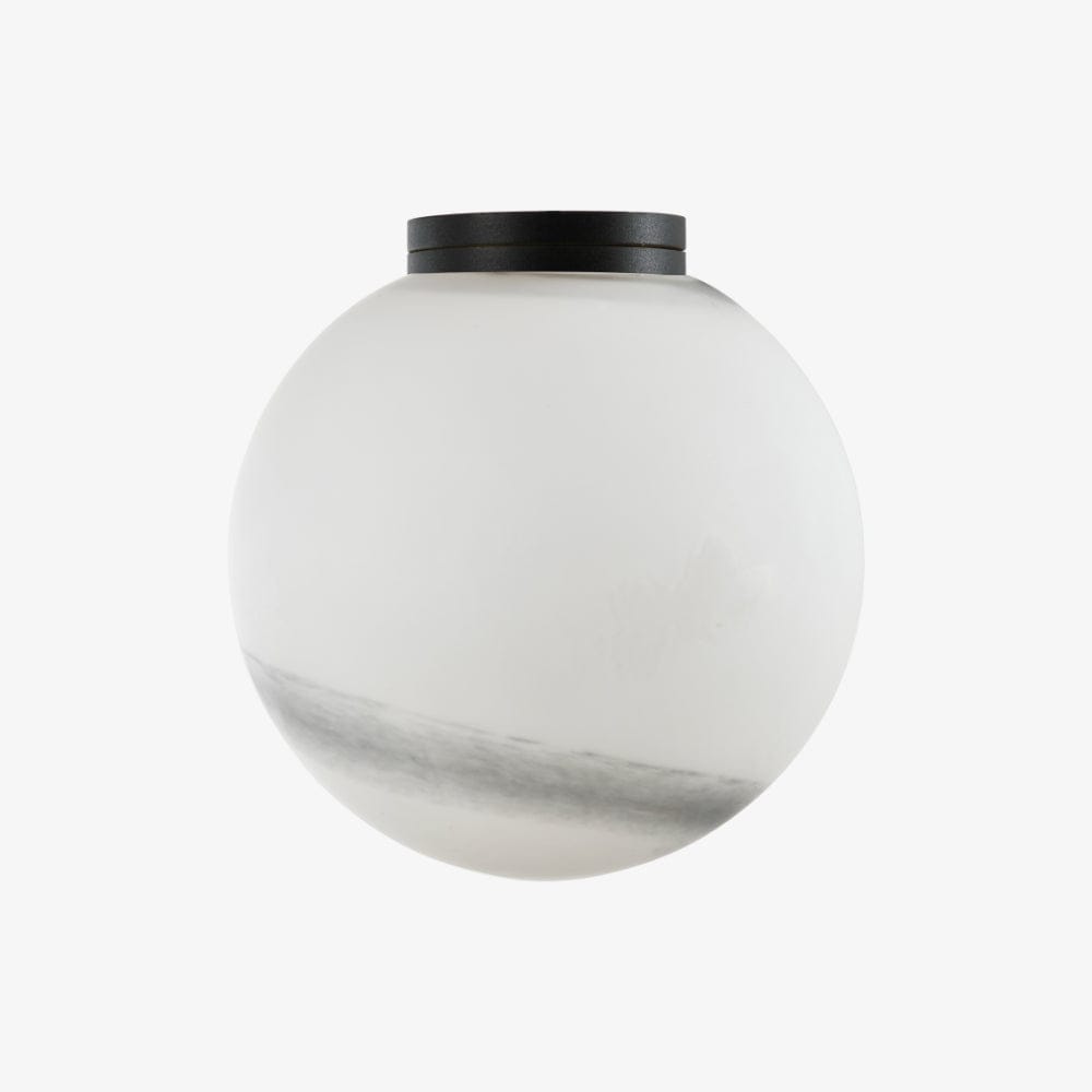 Interior Wall Light / Sconce Crest Alabaster Glass Orb Wall Light