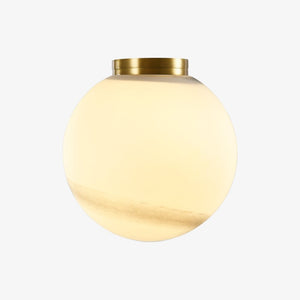 Interior Wall Light / Sconce Crest Alabaster Glass Orb Wall Light
