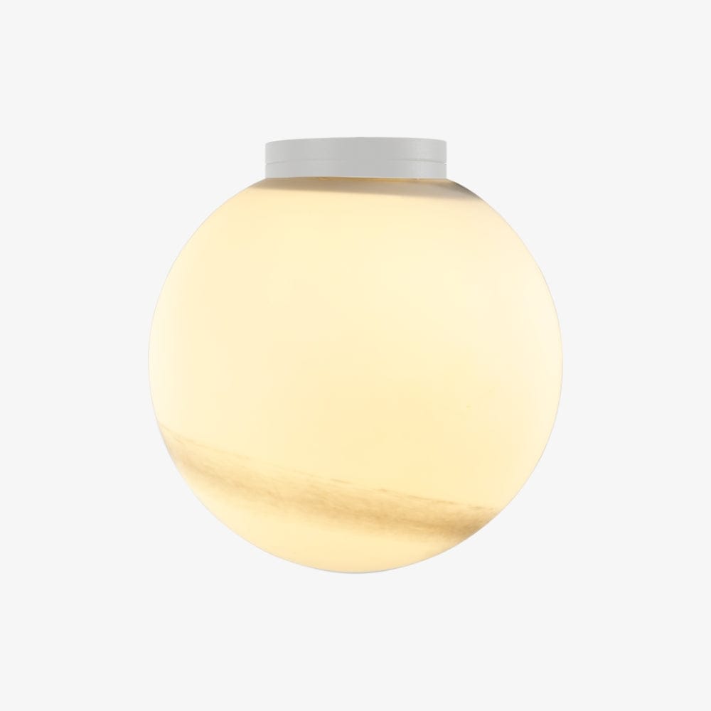 Interior Wall Light / Sconce Crest Alabaster Glass Orb Wall Light