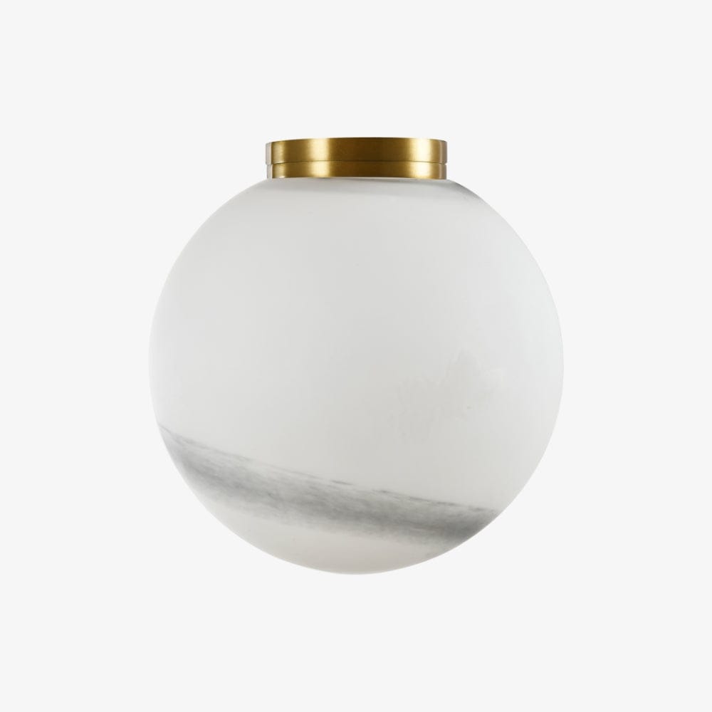 Interior Wall Light / Sconce Crest Alabaster Glass Orb Wall Light