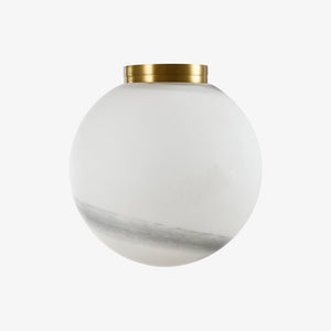 Interior Wall Light / Sconce Crest Alabaster Glass Orb Wall Light
