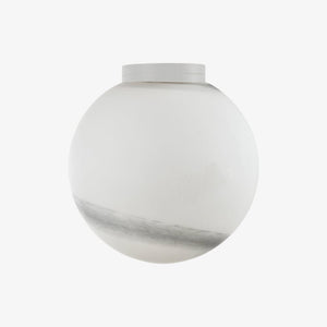 Interior Wall Light / Sconce Crest Alabaster Glass Orb Wall Light